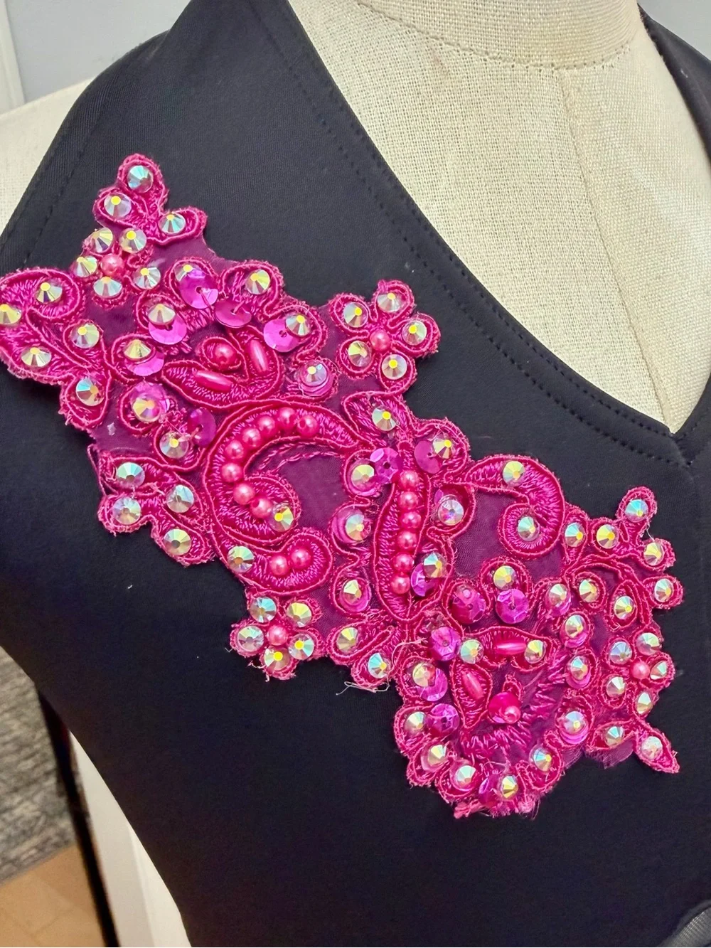 Black and pink leotard CL
